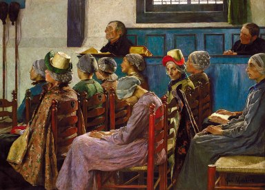 Gari_Melchers_-_The_Sermon_(1886)